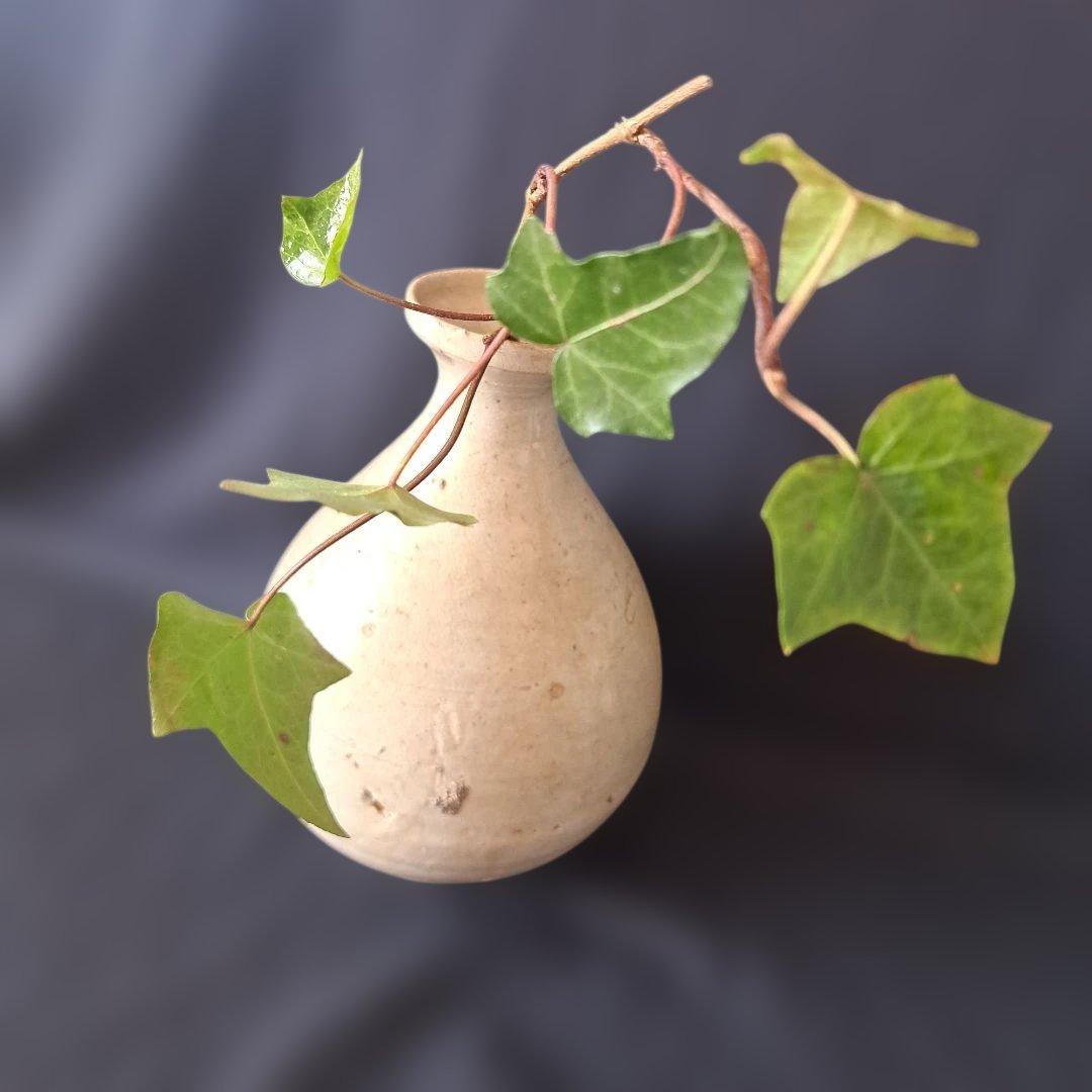 「特別出品！ これぞ骨董！」 李朝 白磁徳利 (幅13cm 高さ20cm) 骨董