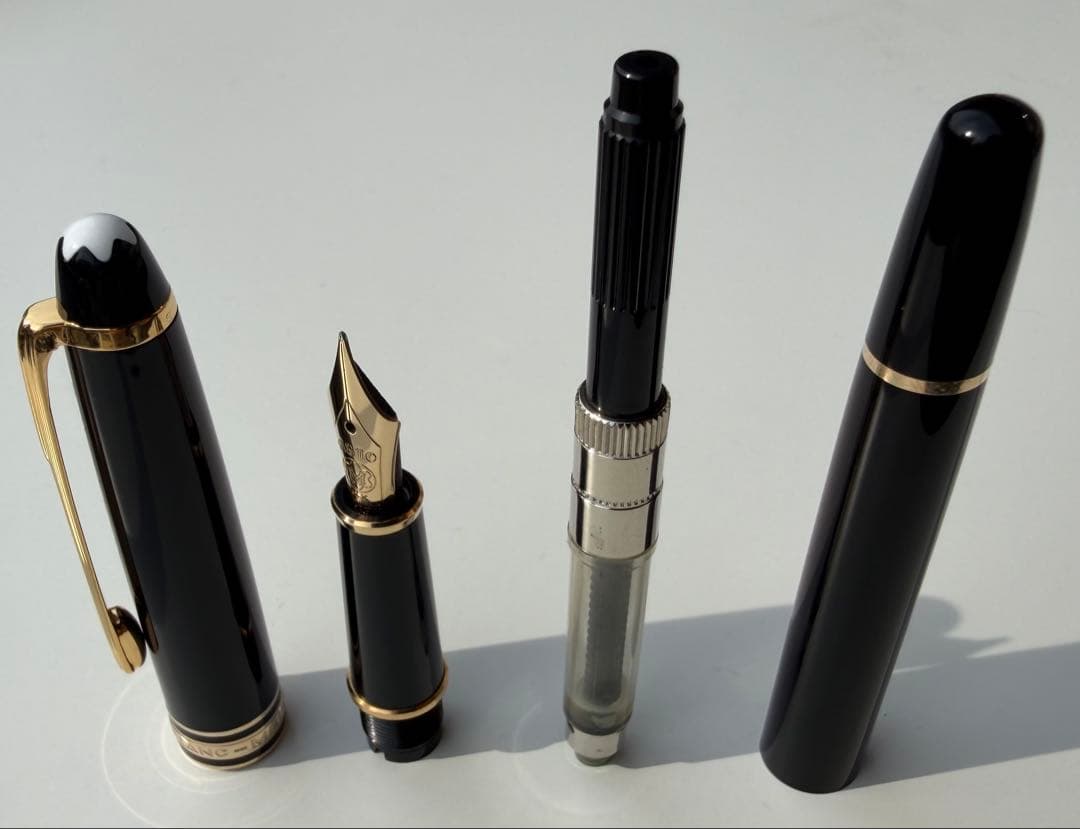 万年筆 F マイスターシュテュック 144 エボナイト芯 全金 ブラック
