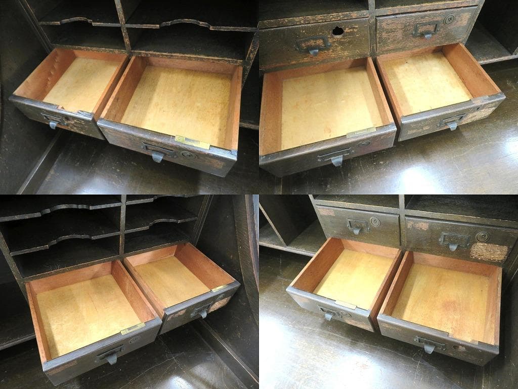 日本の古い　　書斎机　両袖机　和モダン　和製　アンティーク　店舗什器　カフェ