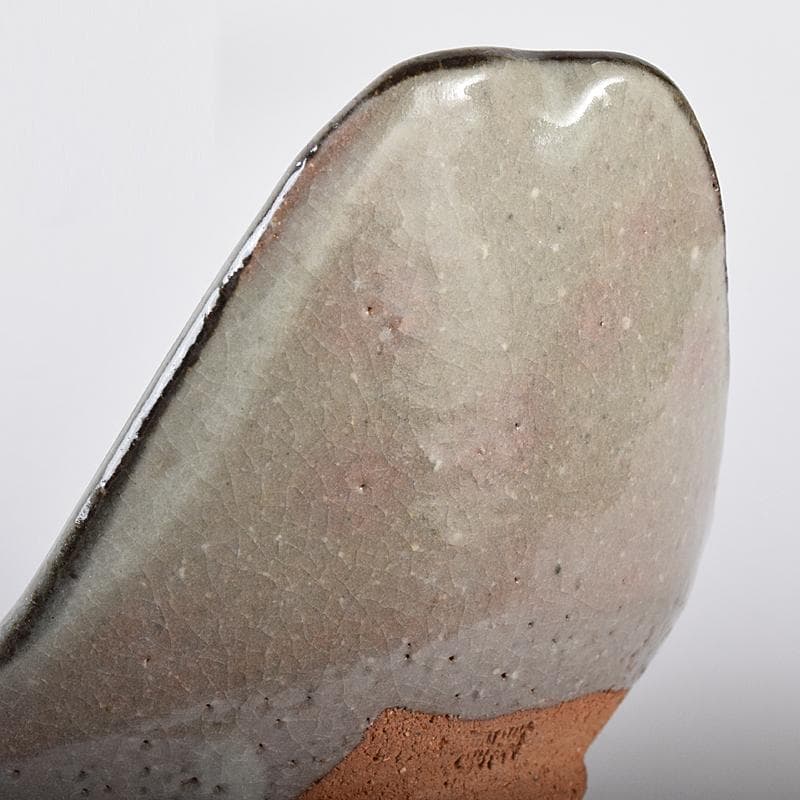 和食器　八幡窯　堀野証嗣造　唐津　割山椒　向付　六客　共箱　M　R7957