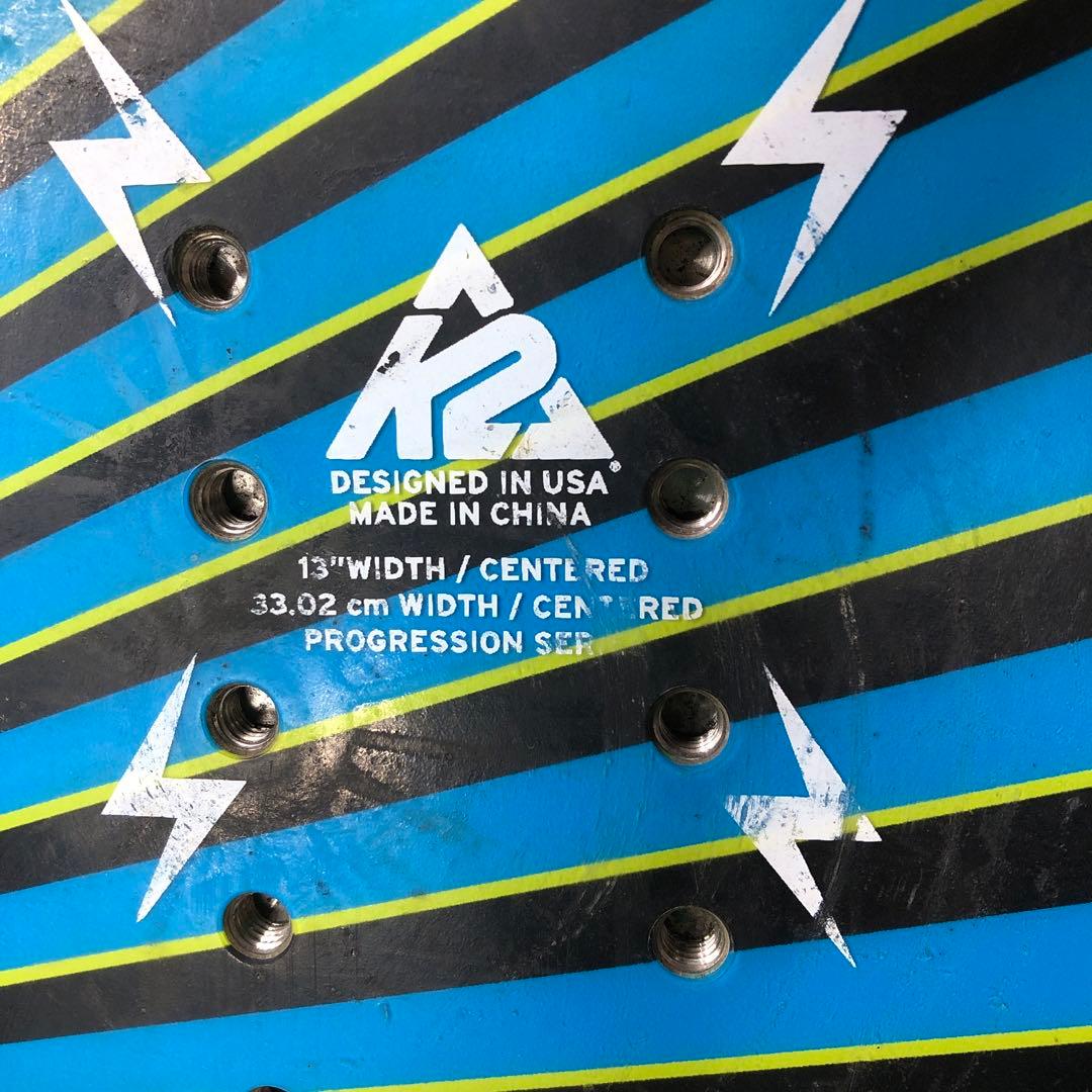 宝-629 子供用スノーボードセット110cm ビンディング新品 メンテナンス済