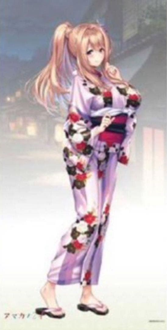 ピロ水　アマカノ　アマカノ２＋コラボカフェ　浴衣　等身大タペストリー　蔦町ちとせ