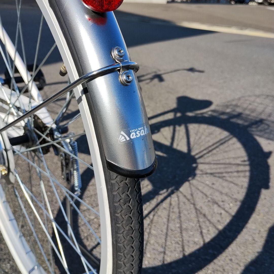 【美品】ママチャリ『引き渡し限定』あさひ パールホワイト 26インチ 変速なし