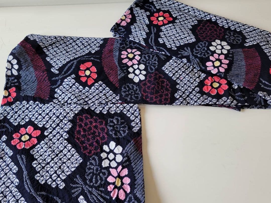 有松鳴海絞り　浴衣　美品