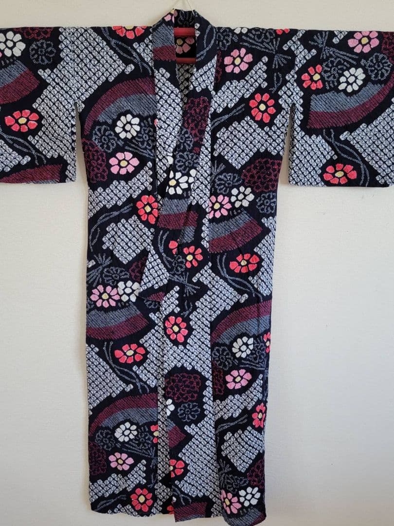 有松鳴海絞り　浴衣　美品