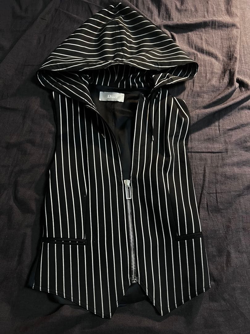 Dior Hommeクリス期09awストライプベスト