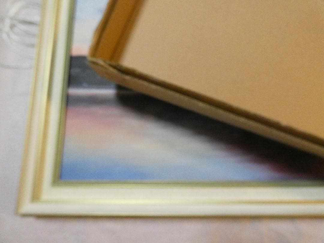 大型絵画 風景　東山魁夷「赤富士」 サイン 額装済み 肉筆手描き