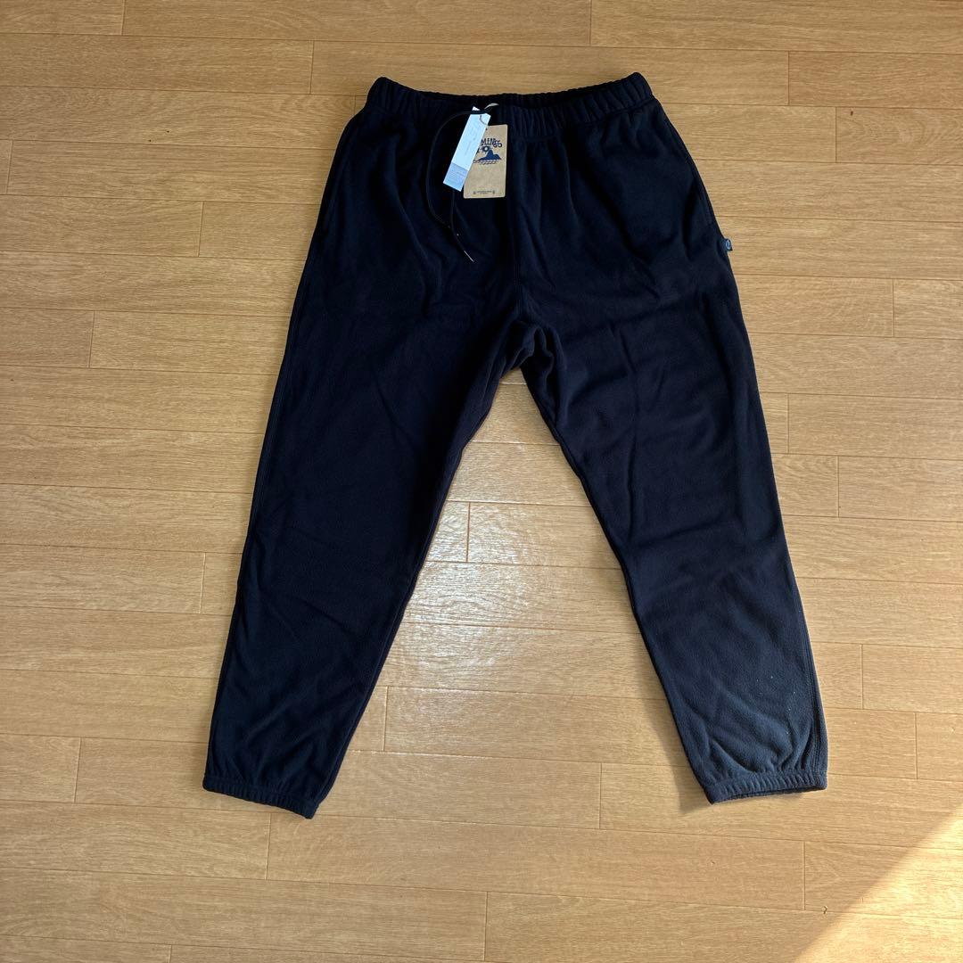 DOMINGO ブラック フリースパンツ L