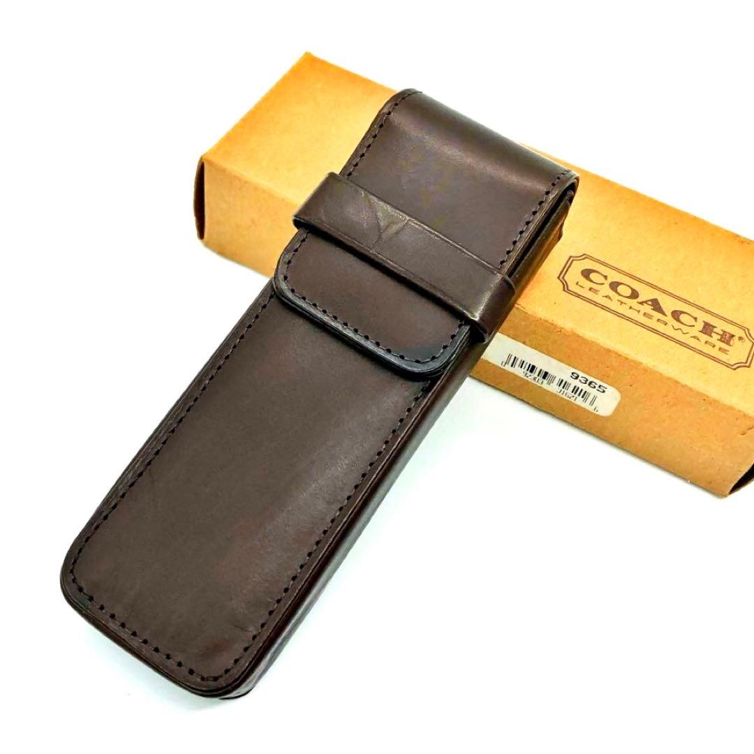 筆記具 OLD COACH pen holder leather