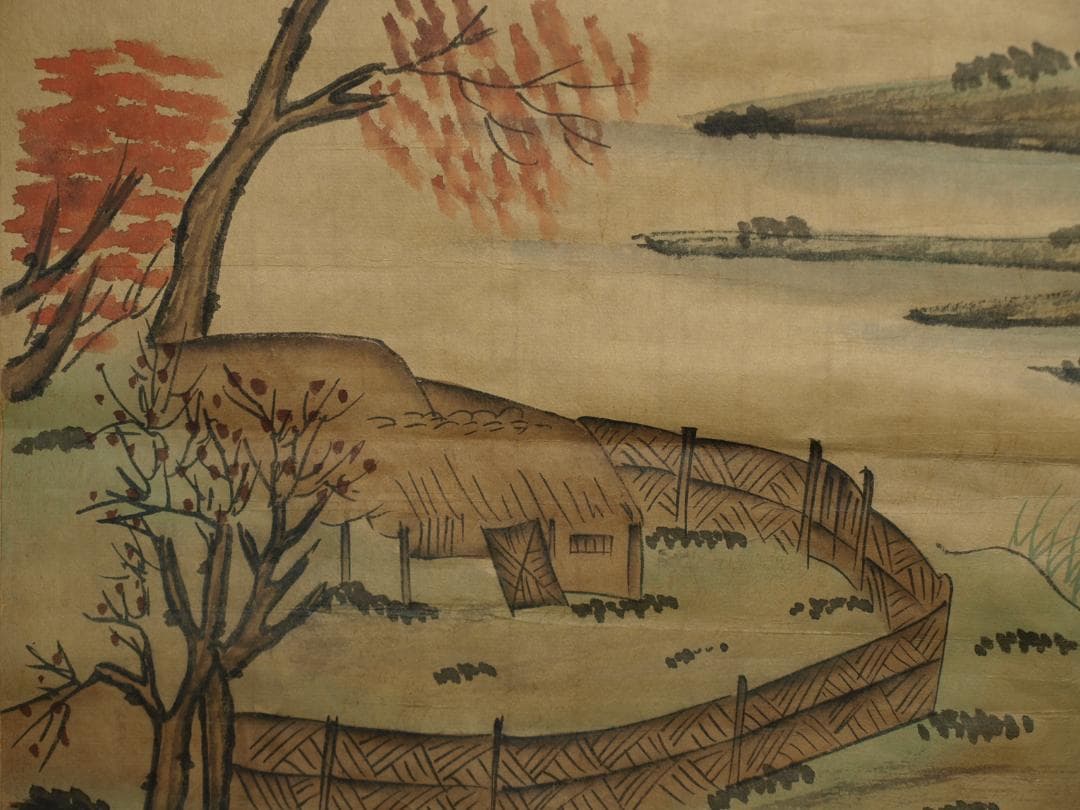 民間仕入れ品　中国清時代の人物図　肉筆絵　激安骨董品 BD151A7-1