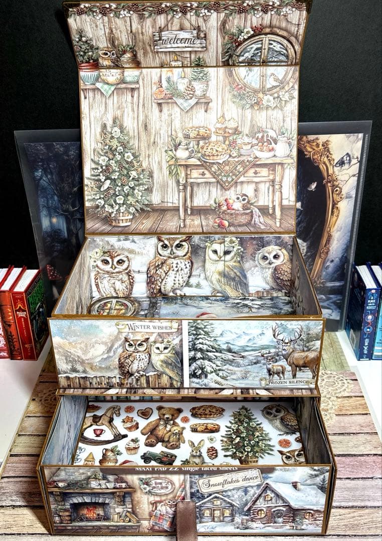 ４１０新スタンペリアTHEOWL’S HOUSEおすそ分け引き出し付収納ボックス