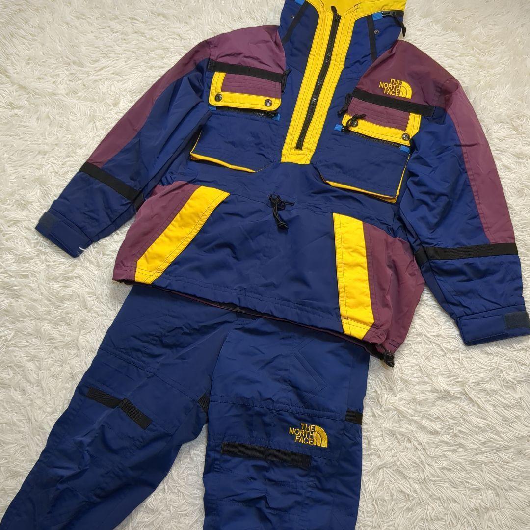 【90S✨NORTH FACE✨M】スキー スノー ウェア セットアップ 上下