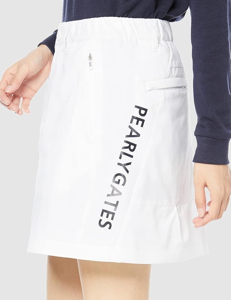 PEARLY GATES 蓄熱素材 ゴルフ スカート ホワイト