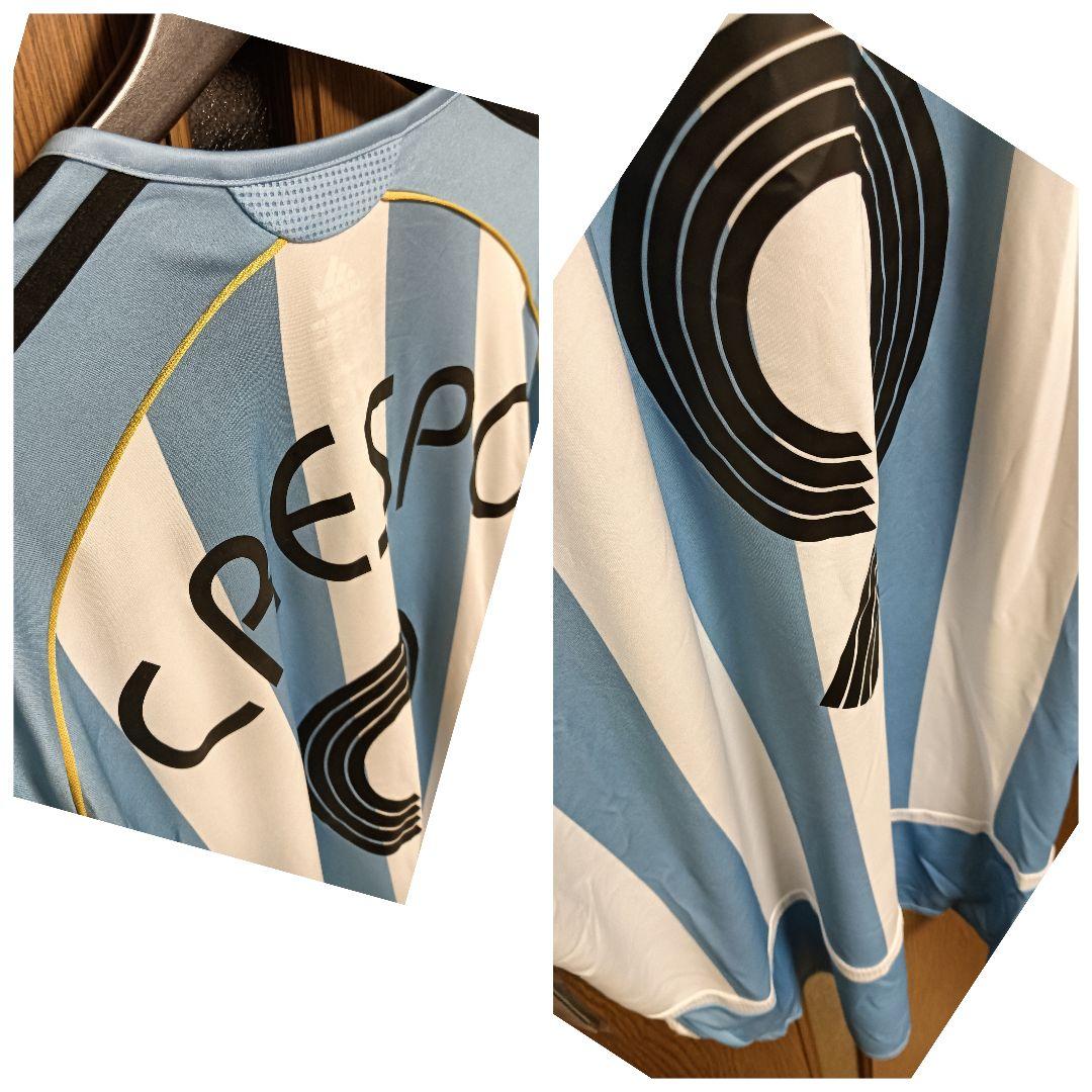 アディダス アルゼンチン代表 クレスポ ユニフォーム 06/07ホーム タグ付き