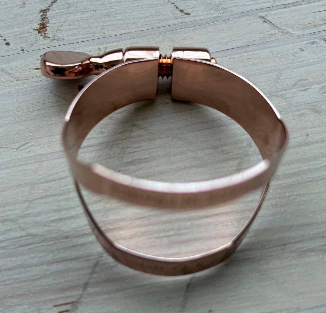 【未使用】 SELMER アルトサックス用 リガチャー ピンクゴールド