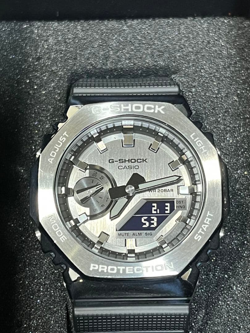 G-SHOCK GM-2100 シルバー 2月3日電池交換済み