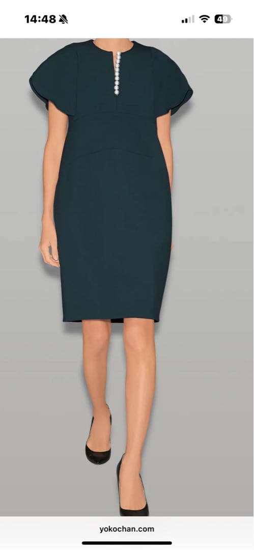 ♡極美品♡ヨーコチャン　ペタルスリーブワンピース