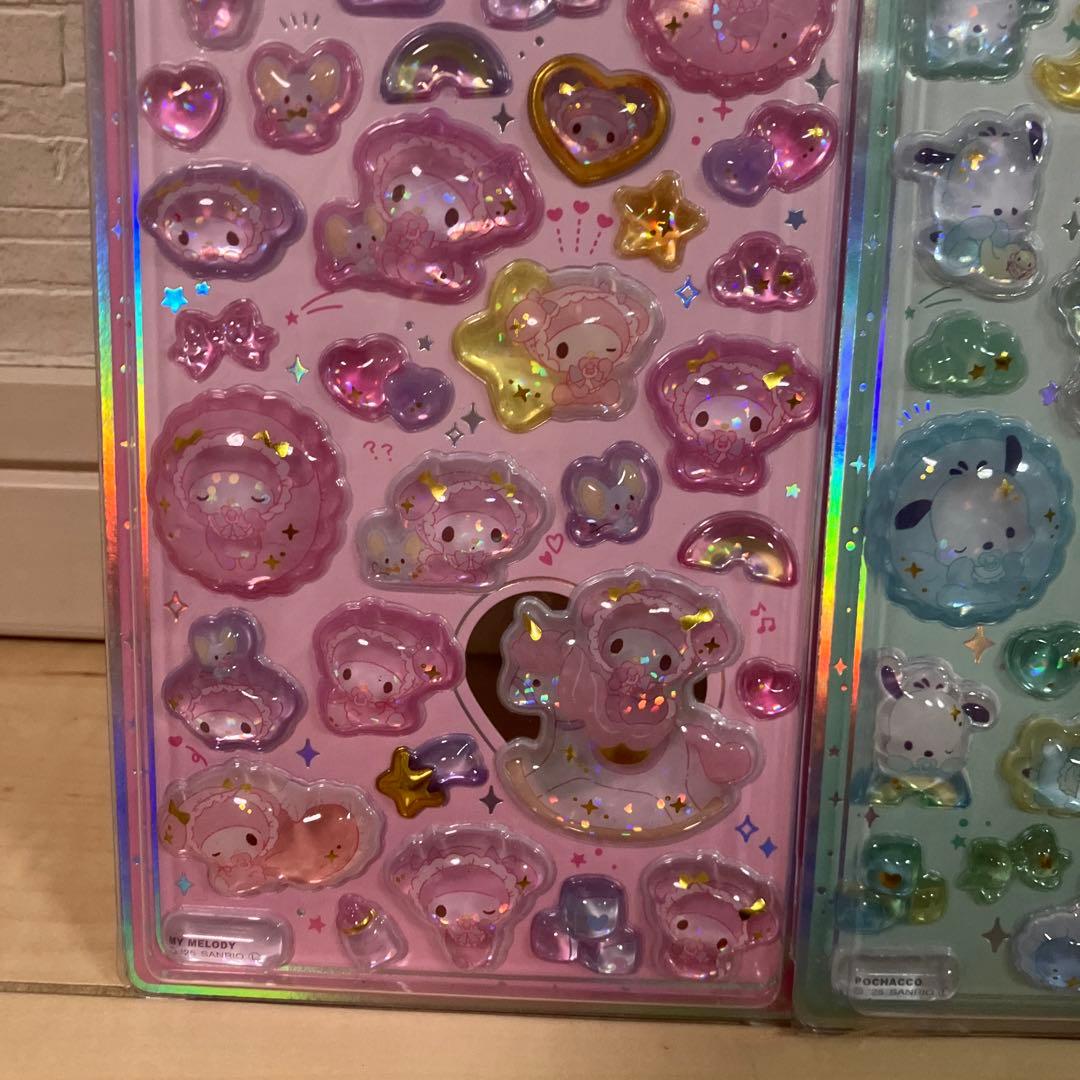 サンリオ　うるちゅるPOP SEAL ボンボンドロップシール　6枚セット