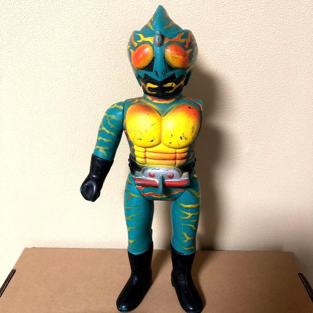 最終価格・旧バンダイ・仮面ライダー・アマゾン●昭和の当時物・ブルマァク・ソフビ