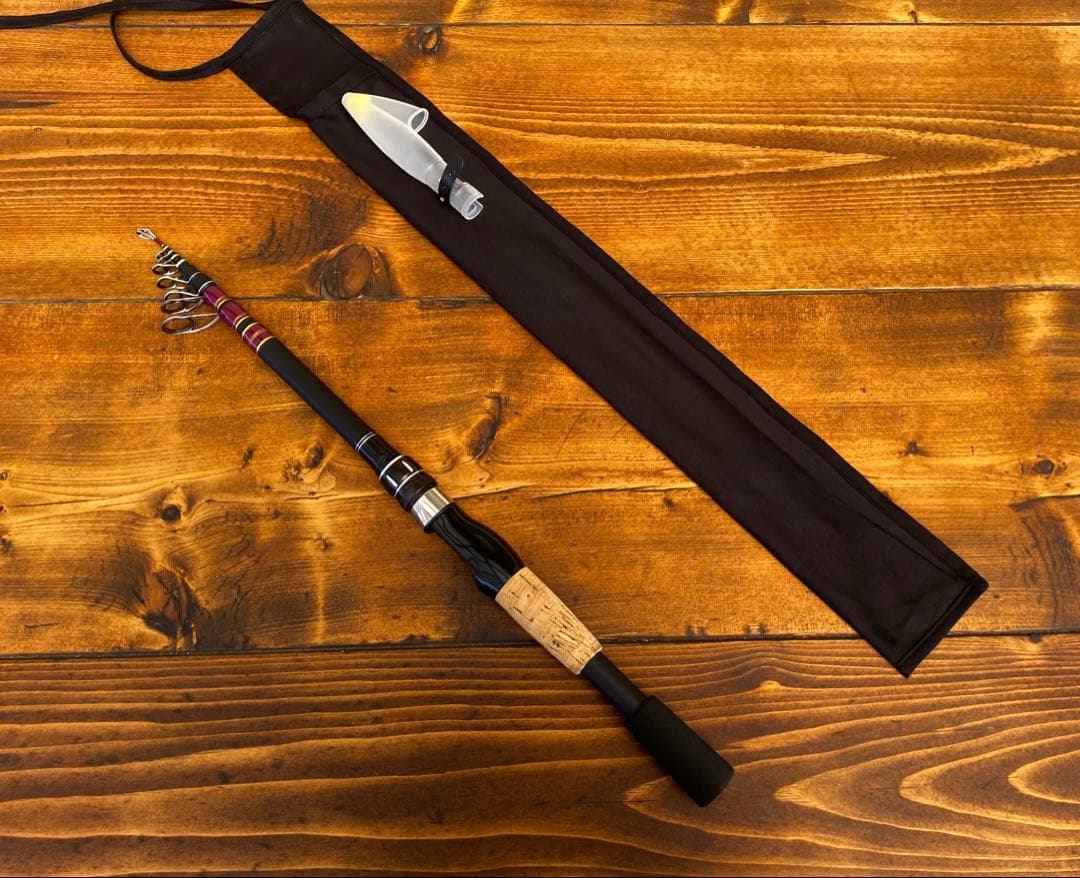 8ft 240cm カスタムロッド　テレスコロッド　スピニング　ハンドメイド