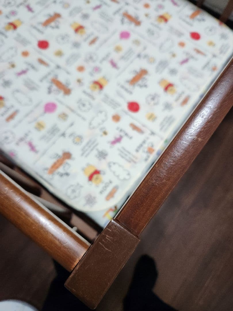 【shiro】ミッフィー ベビーベッド ブラウン