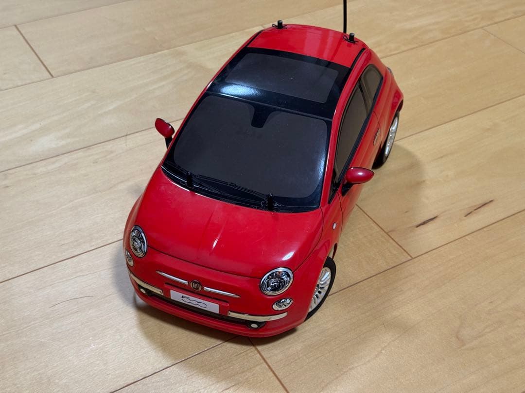 【タッチ】ラジコン 1/10 フィアット 500 ドリフト ドリラジ