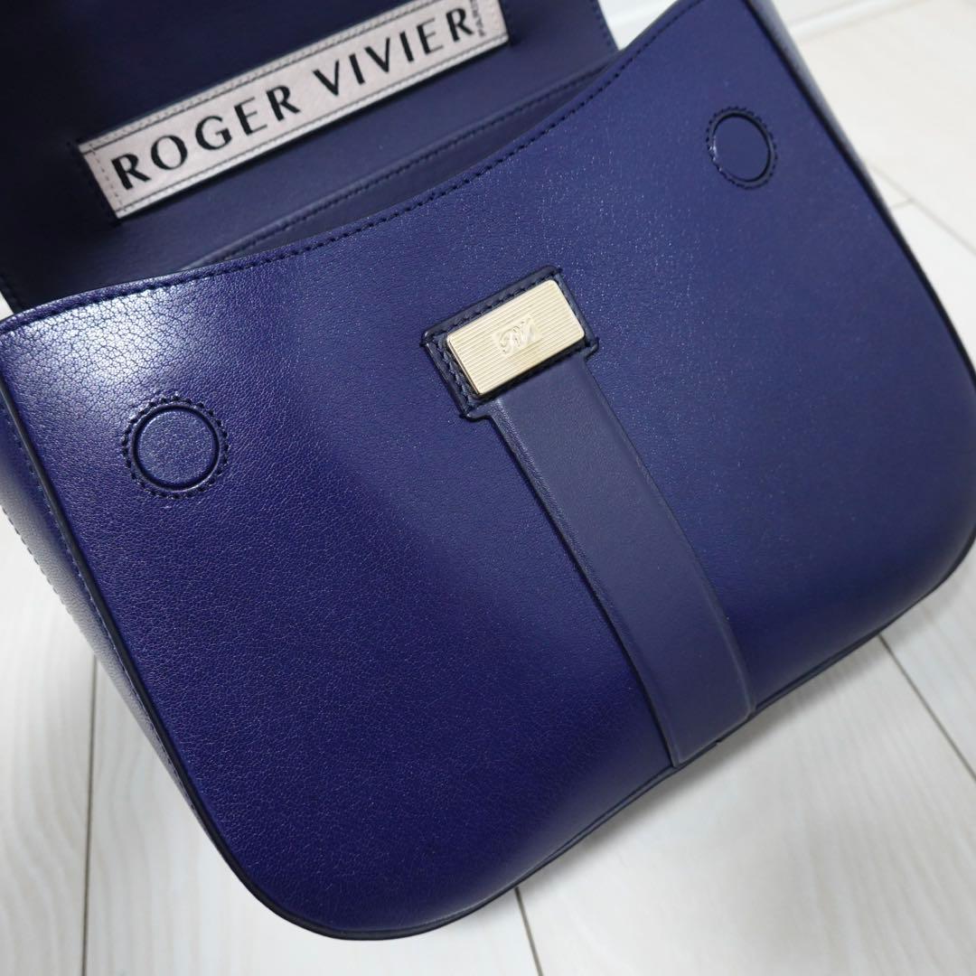 ロジェヴィヴィエ ボーヴィヴィエ　ハンドバッグ　ショルダーバッグ　紺　2way