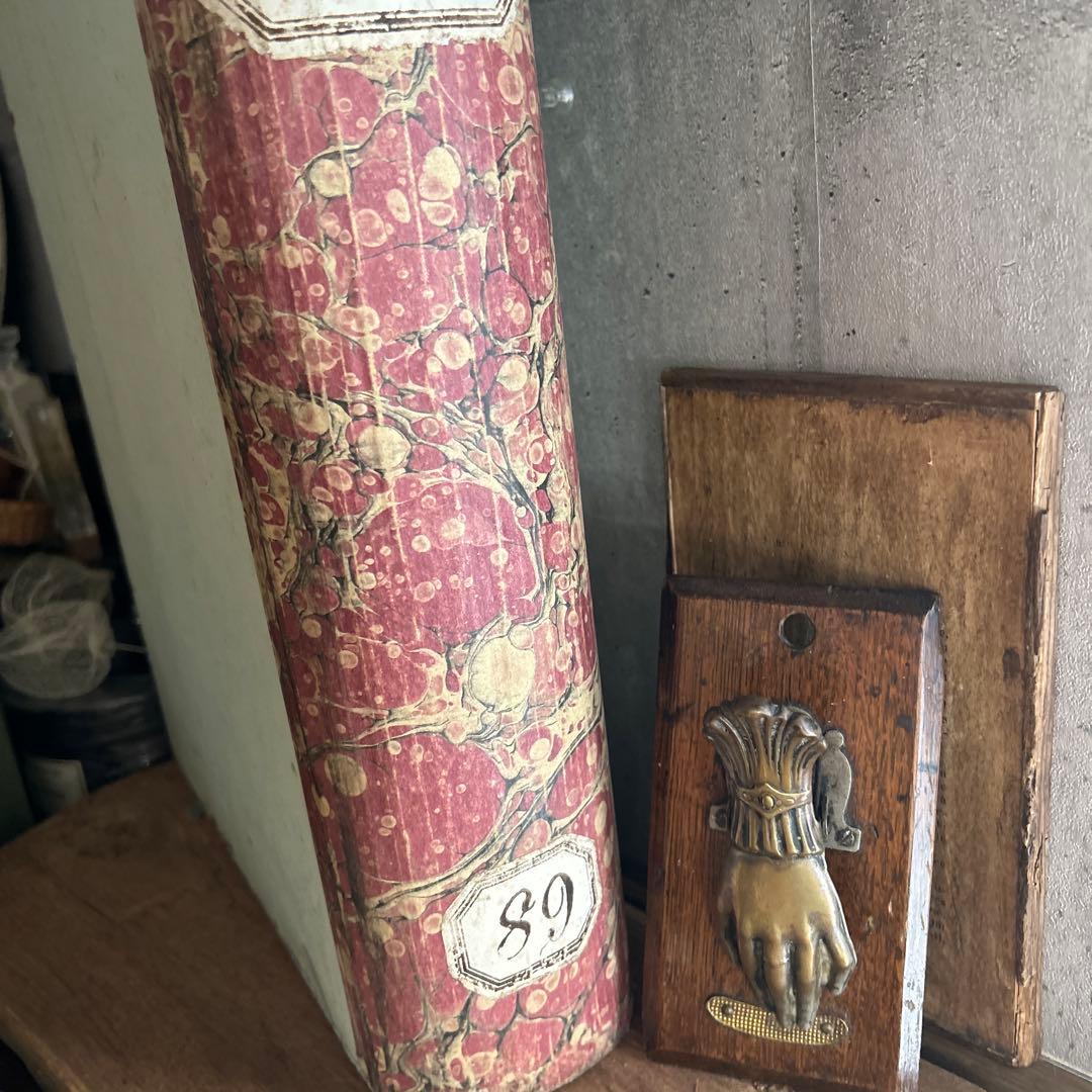 フランスアンティーク 木製 本 木箱 Krank クランクマルチェロ