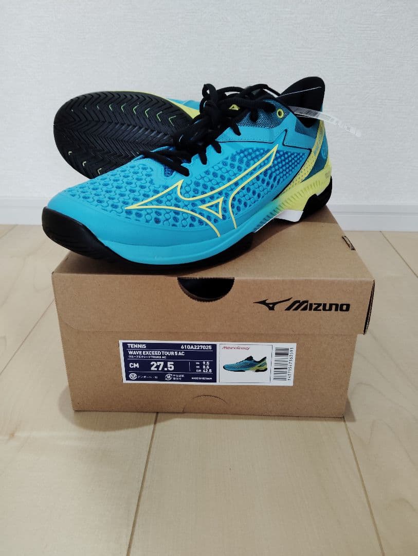 ウエーブエクシードツアー5 AC/27.5/ミズノテニスシューズ
