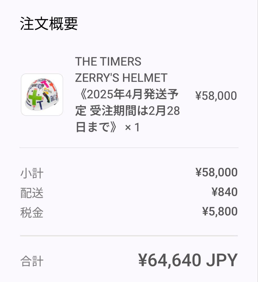 THE TIMERS ZERRY'S HELMET 新品未使用 忌野清志郎