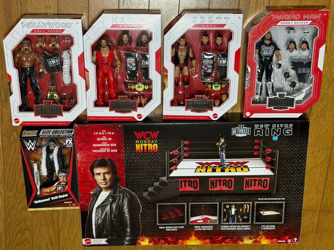 WWE WCW NWO フィギュア リング セット 検 プロレス 新日本プロレス