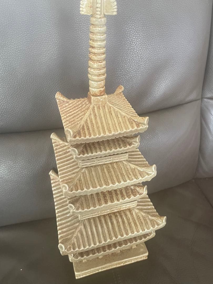 【赤膚焼窯元 尾西楽斎】薬師寺東塔基壇土 薬師寺東塔置物