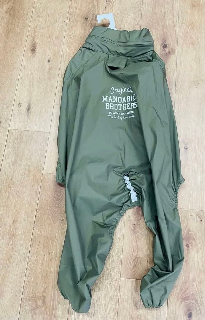 マンダリンブラザーズ 犬　レインスーツ 3L カーキ　中型犬