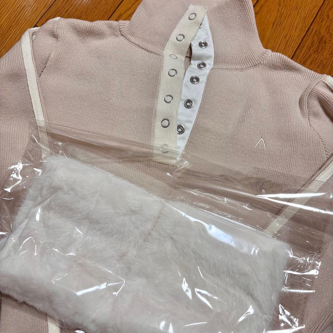 ワンピース andmary zoe fur mini dress