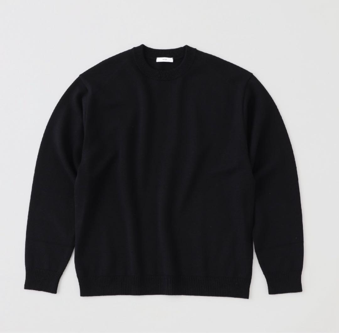美品！ATON Wool Washi Crew Neck Sweater