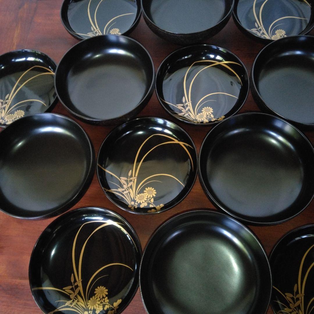 お椀　蒔絵椀　本漆塗り