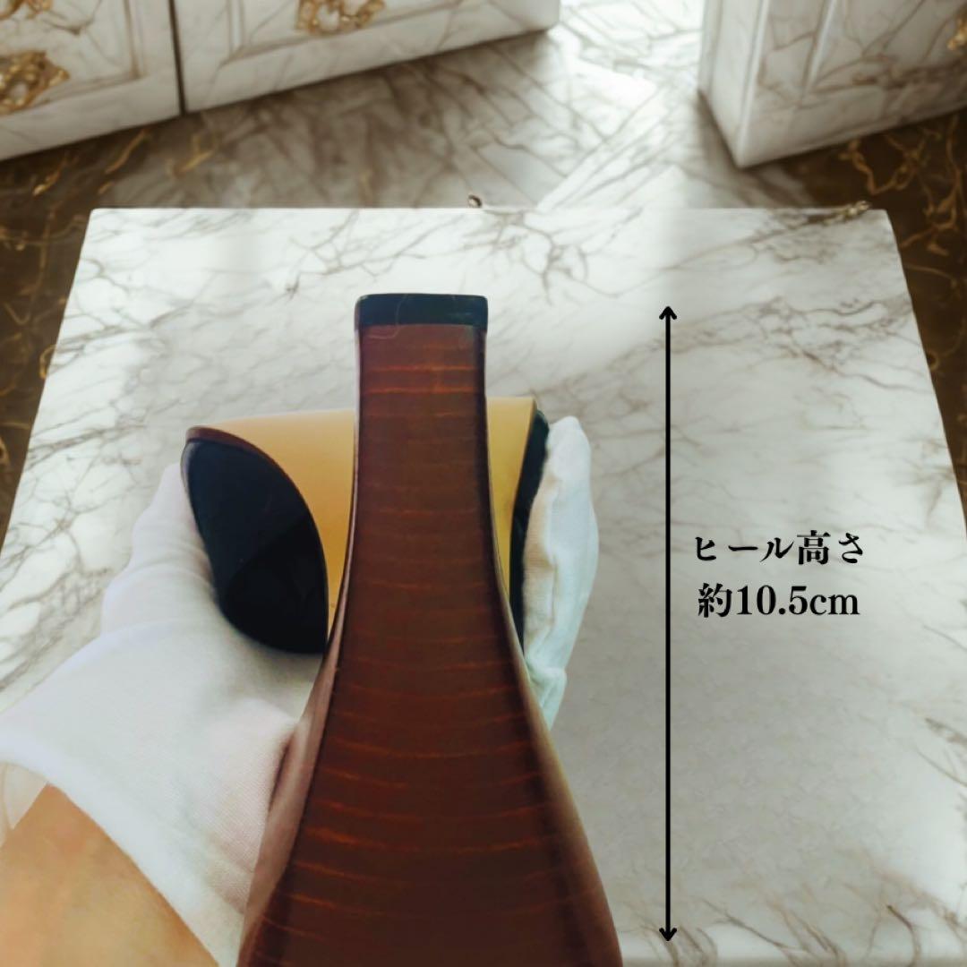 GUCCI サンダルGGキャンパス　ウッドリボンヒール　ブラック