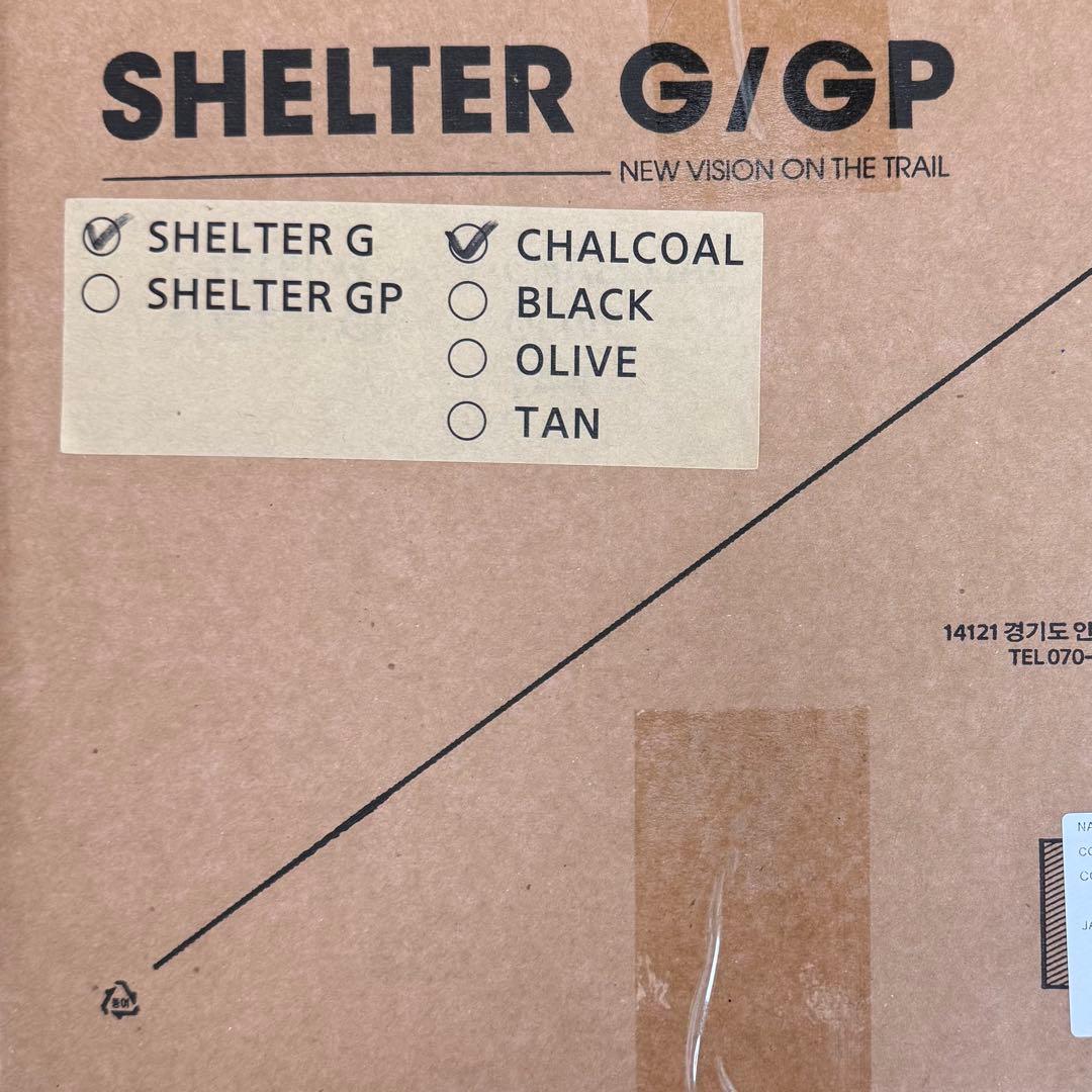 テント・タープ SHELTER G Charcoal 2025 New Version