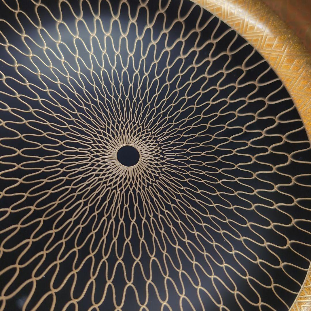 輪島塗　網目祥瑞食篭　松本正（正一）茶道具