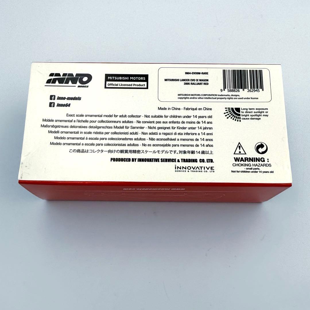 【美品】INNO 64 ミツビシ ランエボ9 ワゴン ラリーアート レッド