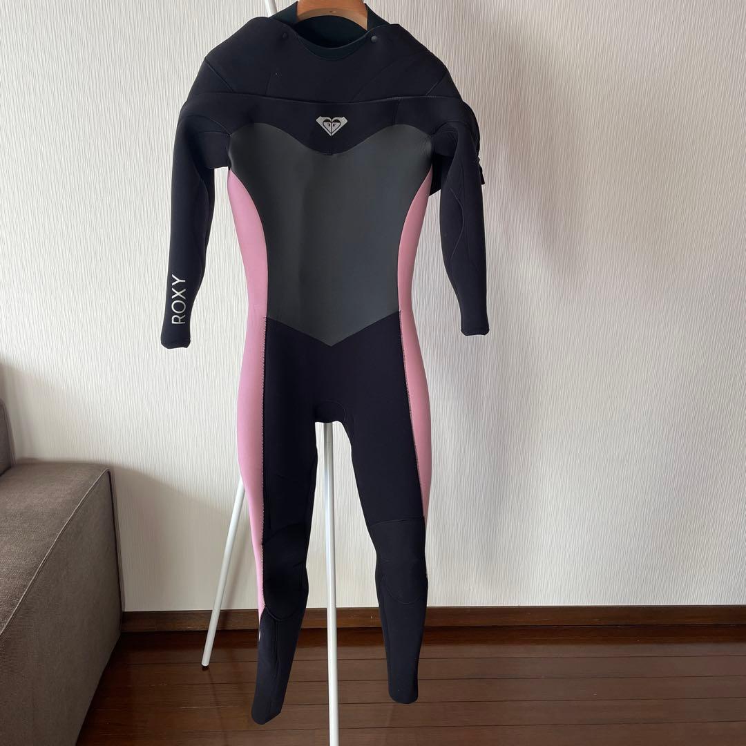 ROXY ウェットスーツ 黒 ピンク グレー