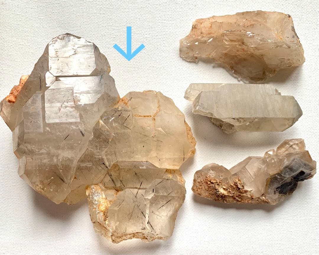 シン・ザギマウンテンクォーツ60/巨大/黒針入り/虹入り/複合