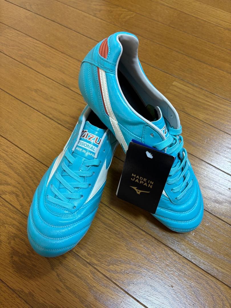 【箱付き】サッカースパイク　モレリア2 JAPAN カタールW杯　水色