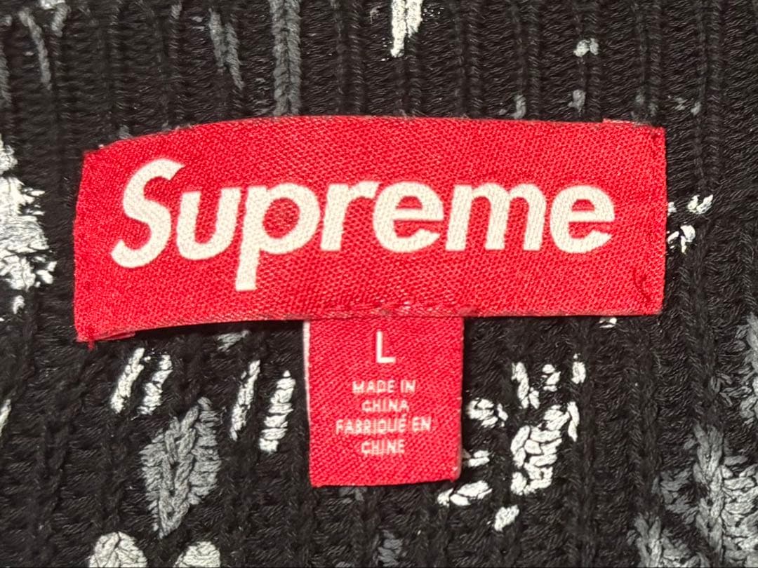 トップス supreme printed paisley sweater