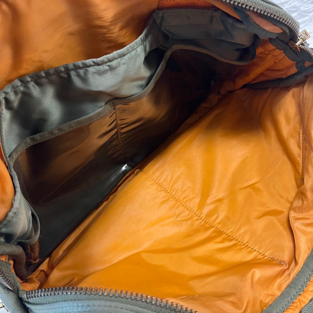 希少 廃盤 ポーター ビジネスバッグ 2層式 セージグリーン