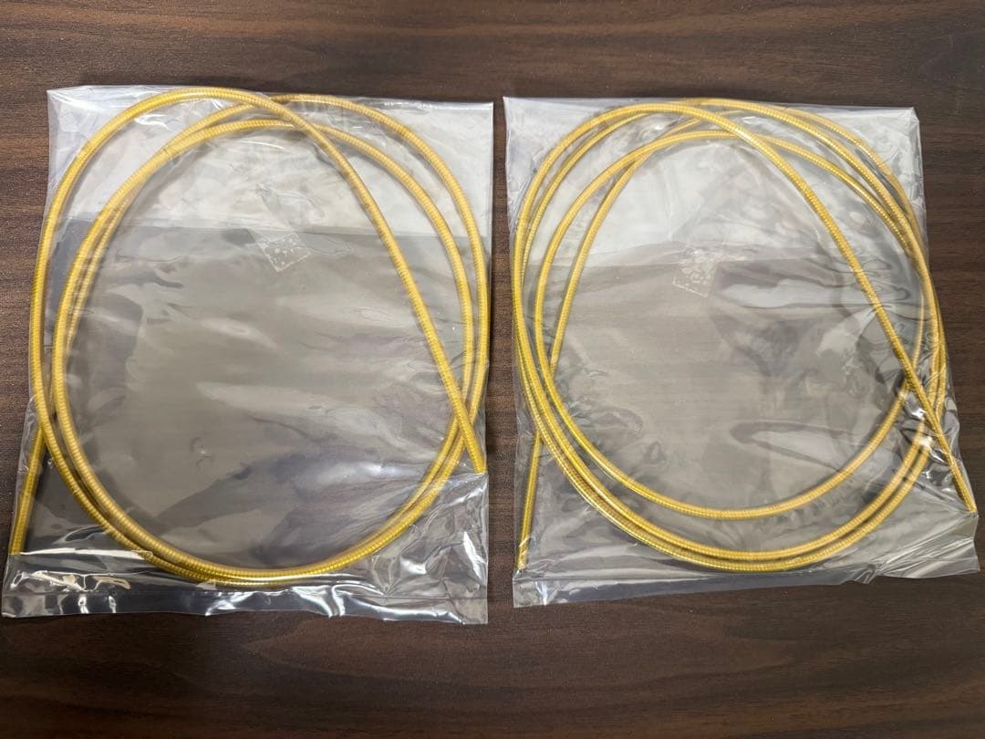 ニッセン ブレーキ シフター ケーブル セット クリアゴールド ロード用 新品