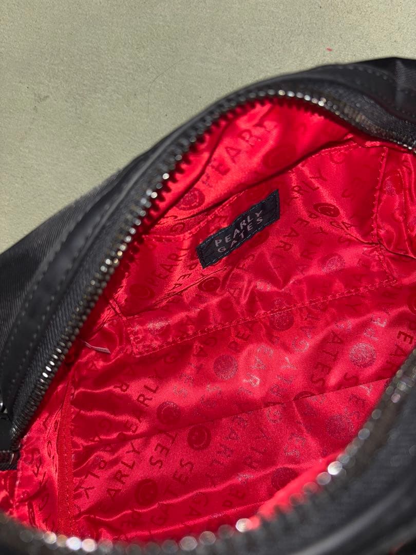 （美品）パーリーゲイツ、メゾンロゴシリーズ、カートバッグ、ラウンドバッグ、限定品