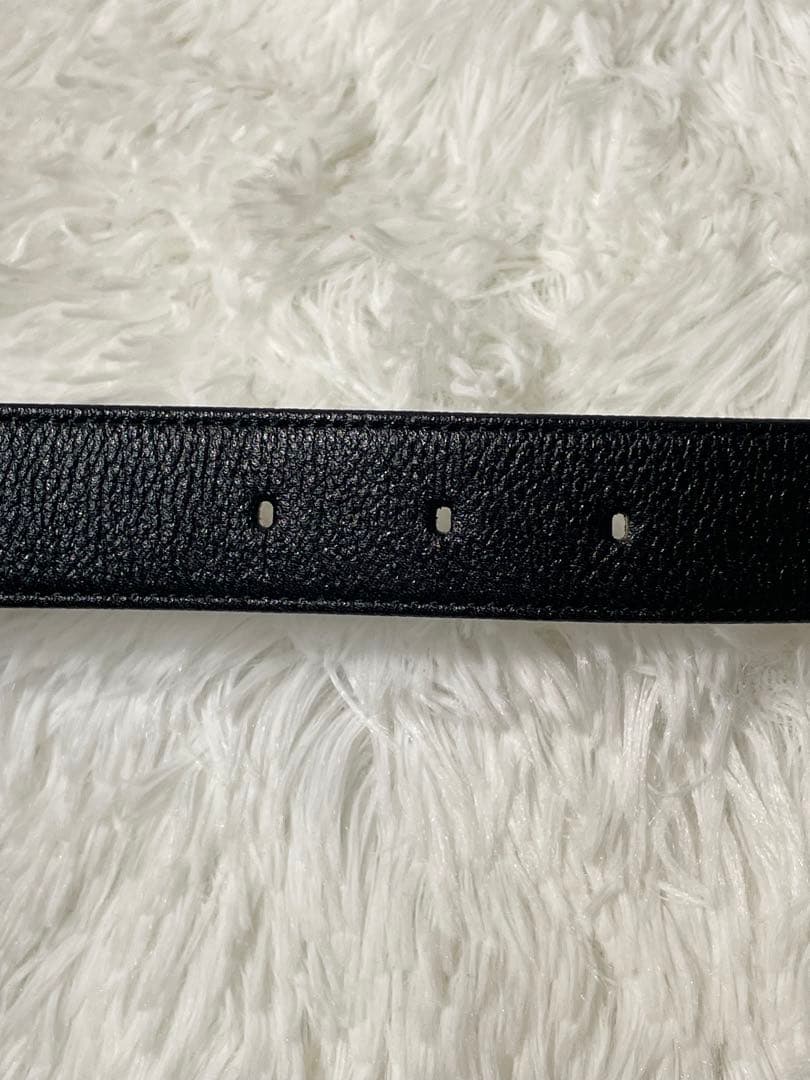 美品　Christian Dior ディオール　レザーベルト　本革 ブラック