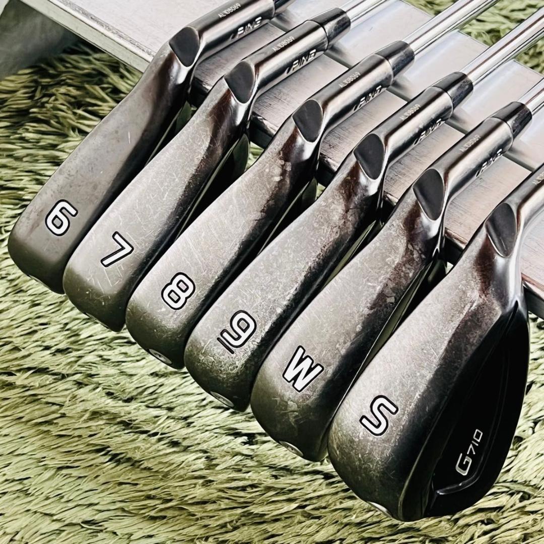 ピン G710 アイアン6本セット メンズゴルフ 初心者 入門 大人気モデル 黒