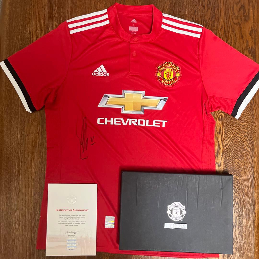 イブラヒモビッチ サイン入りユニフォーム マンチェスターユナイテッド 証明書付き